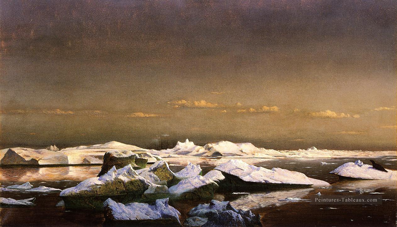 Floe Ice Bateau paysage marin William Bradford Peintures à l'huile